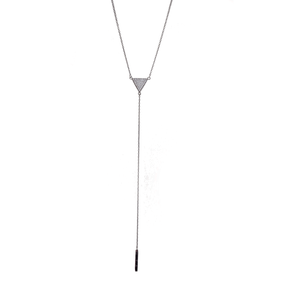 CO1000042---Gargantilha-Gravata-Triangulo-com-Zirconias-Brancas-em-Prata-e-Rodio-Negro CO1000042---Gargantilha-Gravata-Triangulo-com-Zirconias-Brancas-em-Prata-e-Rodio-Negro