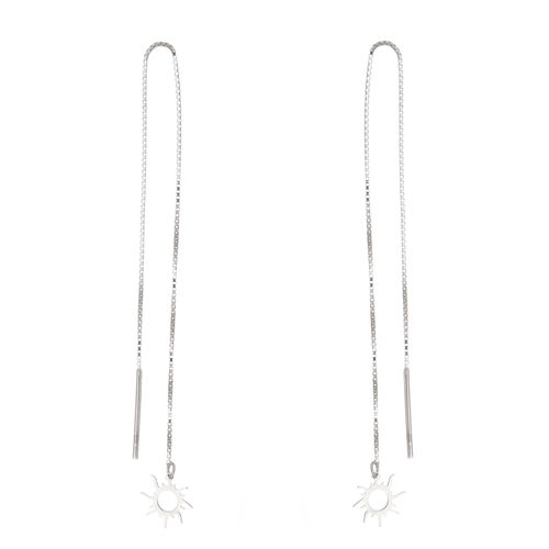 Brinco-Longo-Corrente-Sol-em-Prata-com-Rodio Brinco-Longo-Corrente-Sol-em-Prata-com-Rodio