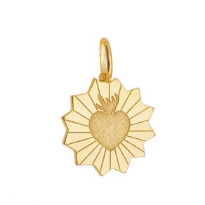 Pingente-Sagrado-Coracao-em-Prata-com-Banho-de-Ouro Pingente-Sagrado-Coracao-em-Prata-com-Banho-de-Ouro