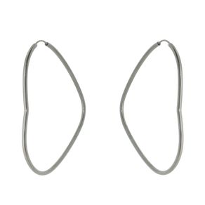 Brinco-Coracao-Trend-em-Prata-com-Rodio-Negro Brinco-Coracao-Trend-em-Prata-com-Rodio-Negro