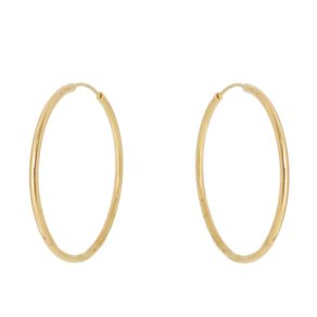 Brinco-Argola-Media-em-Prata-com-Banho-de-Ouro|-Colecao-Argolas Brinco-Argola-Media-em-Prata-com-Banho-de-Ouro|-Colecao-Argolas