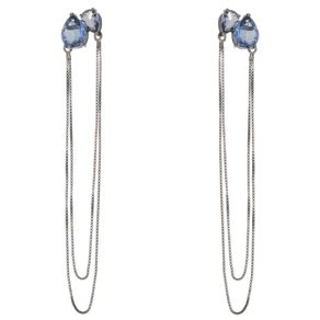 Brinco-Longo-com-Zirconias-Tanzanita-e-Corrente-em-Rodio-Negro Brinco-Longo-com-Zirconias-Tanzanita-e-Corrente-em-Rodio-Negro