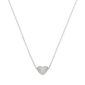 Colar-Coracao-em-Prata-com-Rodio Colar-Coracao-em-Prata-com-Rodio