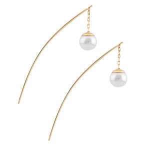 Brinco-Palito-com-Perola-Branca-em-Ouro-18k Brinco-Palito-com-Perola-Branca-em-Ouro-18k