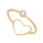Anel-Coracao-Dois-em-Um-com-Zirconia-Branca-em-Prata-com-Banho-de-Ouro