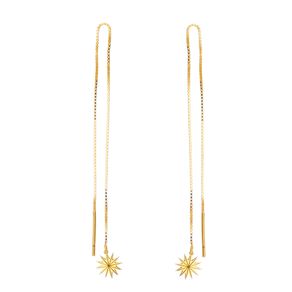 BR6000009BrincoLongoCorrenteEstrela12pontasemPratacomBanhodeOuro-|Colecao-Pura-Vida BR6000009BrincoLongoCorrenteEstrela12pontasemPratacomBanhodeOuro-|Colecao-Pura-Vida