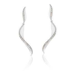 Brinco-Longo-Delicata-com-Zirconias-em-Prata|-Colecao-Delicata Brinco-Longo-Delicata-com-Zirconias-em-Prata|-Colecao-Delicata