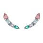 Brinco-Earcuff-com-Cristal-Pink-Azul-Verde-e-Roxo-em-Prata-com-Rodio-|Colecao-Lumiere