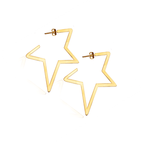 Brinco-Estrela--Grande-em-Ouro-|-Colecao-Star Brinco-Estrela--Grande-em-Ouro-|-Colecao-Star