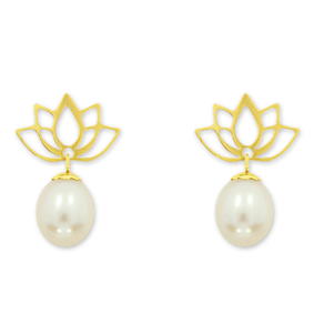 Brinco-Flor-de-Lotus-com-Perola-Biwa-em-Ouro-18K-|-Colecao-Perola-Lovers Brinco-Flor-de-Lotus-com-Perola-Biwa-em-Ouro-18K-|-Colecao-Perola-Lovers