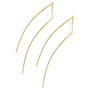 Brinco-Duplo-Palito-em-Ouro-18K Brinco-Duplo-Palito-em-Ouro-18K