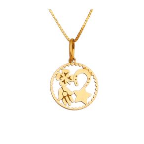 PingenteAmuletosdaSorteTrevoEstrelaHamsaFerraduraemOuro18K PingenteAmuletosdaSorteTrevoEstrelaHamsaFerraduraemOuro18K