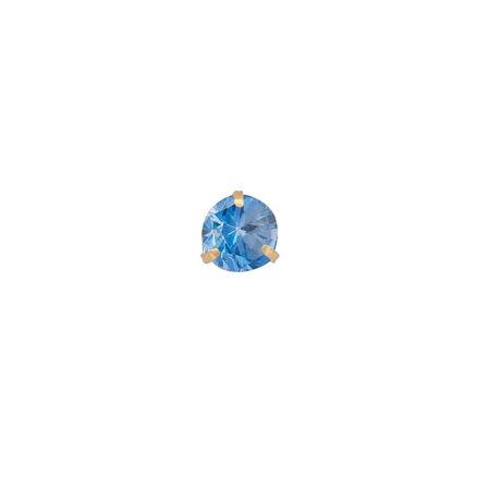 Pingente Ponto de Luz com Pedra Artic Blue em Ouro 18K