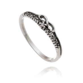 Anel-Solitario-e-Infinito-com-Zirconias-em-Prata-Envelhecida Anel-Solitario-e-Infinito-com-Zirconias-em-Prata-Envelhecida