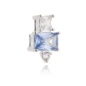 Pingente-Formas-em-Prata-com-Zirconia-Azul-e-Branca Pingente-Formas-em-Prata-com-Zirconia-Azul-e-Branca