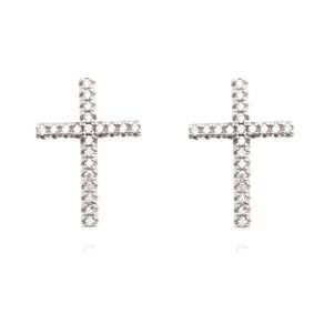 Brinco-Cruz-Cravejado-Zirconias-Brancas-em-Prata Brinco-Cruz-Cravejado-Zirconias-Brancas-em-Prata