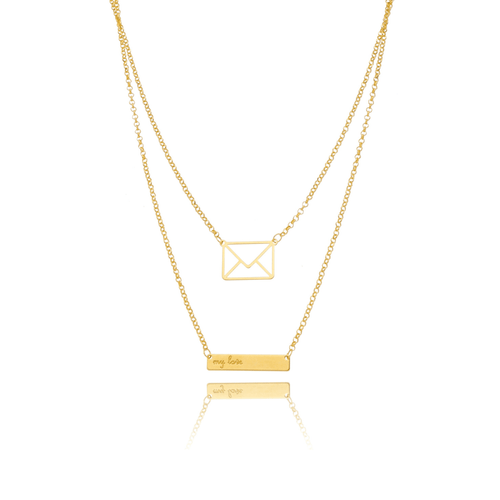 Colar-Carta-e-My-Love-em-Prata-e-Banho-de-Ouro-