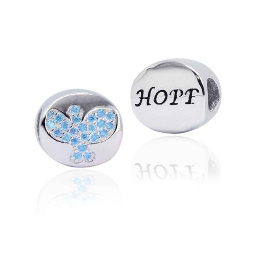 Pingente-Paz-Zirconia-Azul-em-Prata-CH1000079 Pingente-Paz-Zirconia-Azul-em-Prata-CH1000079